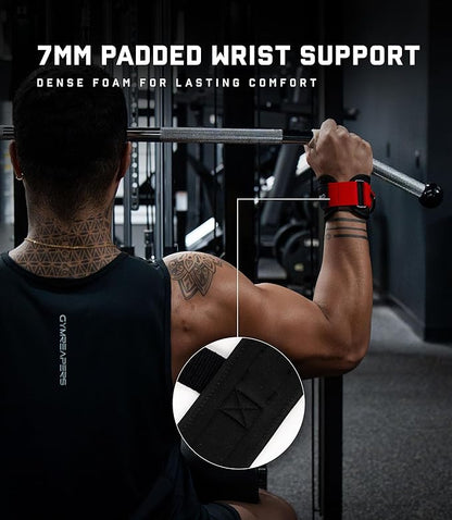 Gymreapers GripLink D-Ring Lifting Wrist Straps
