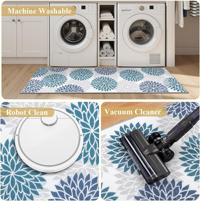 Ileading Boho Kitchen Rugs Sets 3 Piece