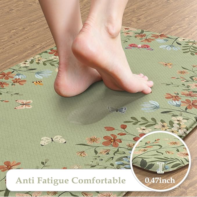 KIMODE Kitchen Mats for Floor Anti Fatigue, Padded Kitchen Floor Mats, Comfort