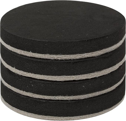 Duck Brand Felt Furniture Sliders for Hard Floors, 3.5 Inch Width, 4 Pack