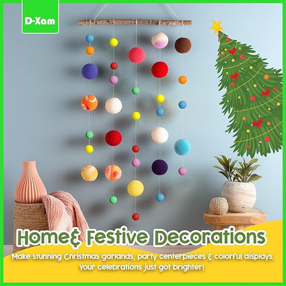 D-Xam Multi Color, Orange or White Ping Pong Balls Table Tennis Ball for Games Arts Pack of 50, 30 & More, 40mm Pong Balls Party Pets School Activities Christmas Halloween Assorted Colors