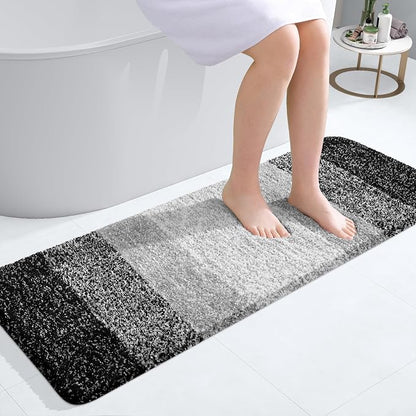 OLANLY Bathroom Runner Rugs Mat 47x17, Extra Soft Absorbent Microfiber Bath Rugs