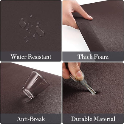 HappyTrends 2 PCS Kitchen Mat Cushioned Anti-Fatigue Floor Mat, Heavy Duty