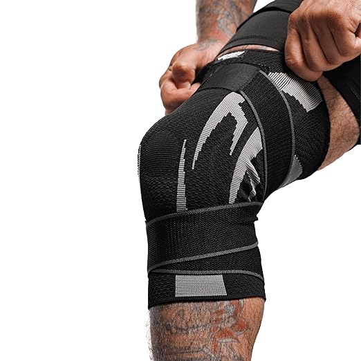 Anaconda Fightwear Knee Brace for Men and Women – Adjustable Knee Compression Sleeve with Gel Pad for Shock Absorption & Joint Support – Non-Slip Wrap for Athletic Training, Sports – 2 Pack, XXX-Large