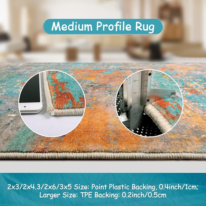 Lahome Modern Abstract Runner Rug