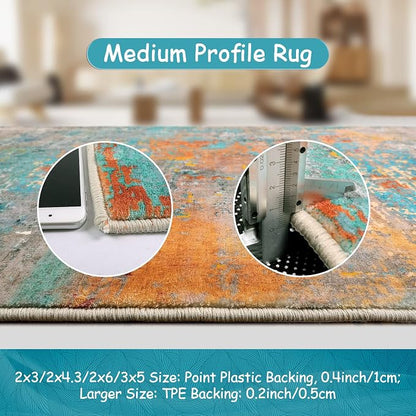 Lahome Modern Abstract Runner Rug