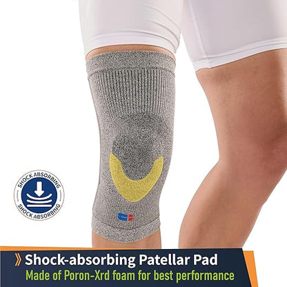 Comforband Premium Recovery Knee Compression Support – Germanium & Bamboo Charcoal Infused Knee Brace for Improved Circulation, Joint Stability, and Pain Relief (Medium)