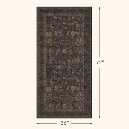 Washable 3x6 Wide Kitchen Entryway Runner Rug Non Slip