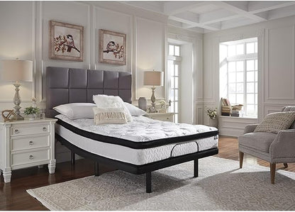 Signature Design by Ashley King Size Chime 12 Inch Medium Firm Hybrid Mattress with Cooling Gel Memory Foam for Pressure Relief, Fiberglass Free, Mattress In A Box