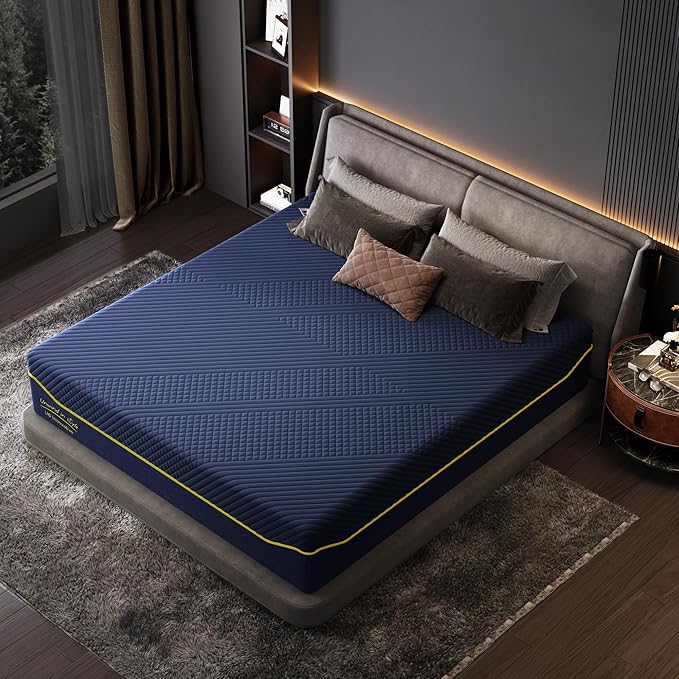 SDHYL Queen Mattress, 10 Inch Gel Infused Memory Foam Mattress for Good Sleep, Bed in a Box Mid Firm CertiPUR-US Certified & Fiberglass Free, Washable Cover, 80"*60"