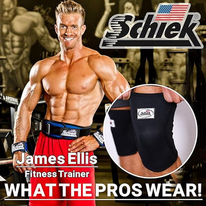 Schiek Sports Model 1170 Knee Sleeves - 5mm Neoprene Knee Compression Sleeves for Weight Lifting