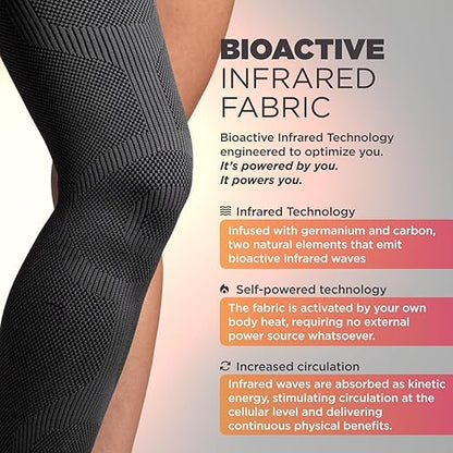 Incrediwear Leg Sleeve – Full Length Long Leg Sleeve for Leg Pain Relief & Muscle Recovery, Helps Reduce Swelling & Inflammation, Promotes Circulation, Leg Sleeves for Men & Women (Charcoal, Medium)