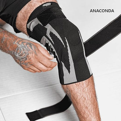 Anaconda Fightwear Stabilizer Knee Brace (Small) - Compression Support Sleeve with Spring Stabilizers for Shock Absorption & Joint Health - Fits Left or Right Leg - Ideal for Athletes - 2 Pack