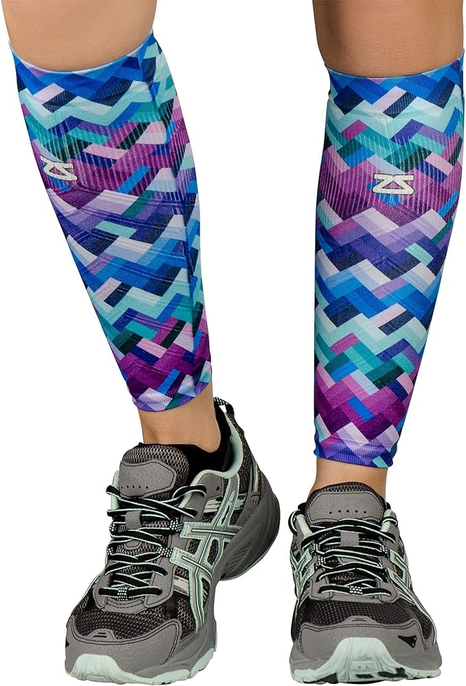 Zensah Running Leg Compression Sleeves - Shin Splint, Calf Compression Sleeve Men and Women