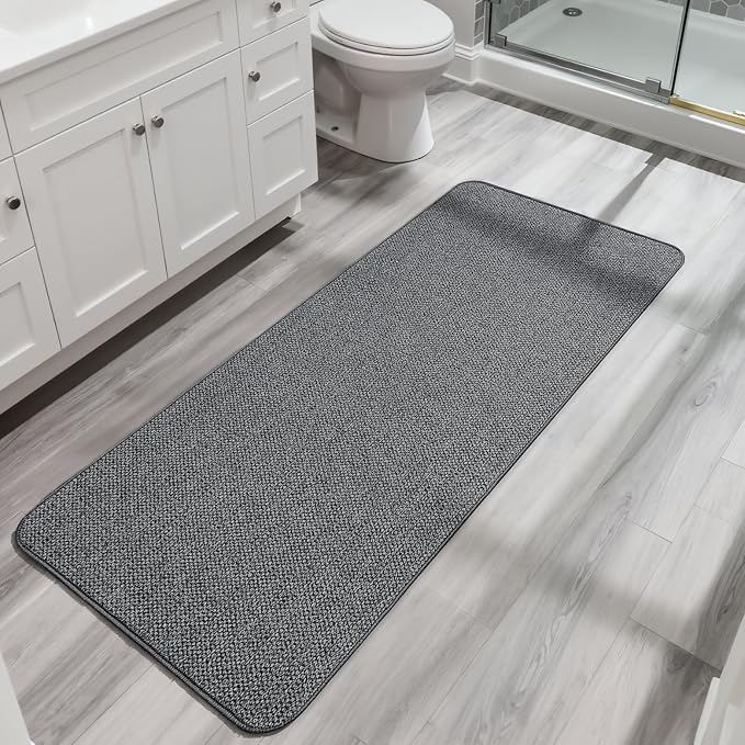 Bosap Bath Mat, Ultra Thin Bathroom Runner Rugs, Large Bath Mats