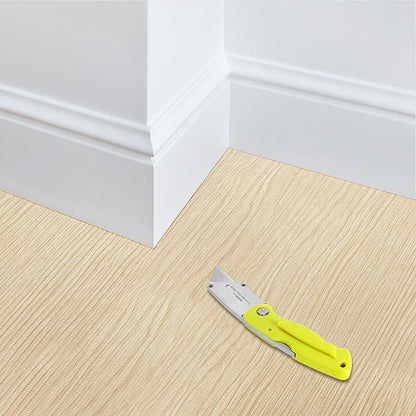 Sorbus Wood Grain Floor Tiles Foam Mat EVA Interlocking Mats Tile 3/8-Inch Thick Flooring Wood Puzzle Exercise Mats w/Borders - Home Playroom Basement, Apartment, Trade Show, Baby, Dance
