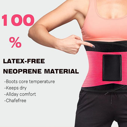 VENUZOR Waist Trainer Belt for Women - Waist Cincher Trimmer - Slimming Body Shaper Belt - Sport Girdle Belt (UP Graded)
