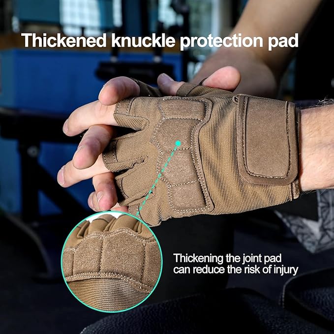 Mens Workout Gloves for Weight Lifting - Exercise Gloves for Men Women With Wrist Wrap Support, Palm Protection and Grips - Sport Daily Use