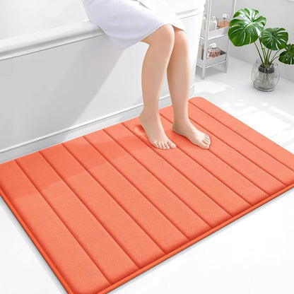 OLANLY Memory Foam Bath Mat 44x32, Super Soft Absorbent Bathroom Rugs, Quick Dry