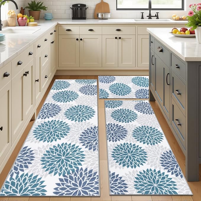 Ileading Boho Kitchen Rugs Sets 3 Piece
