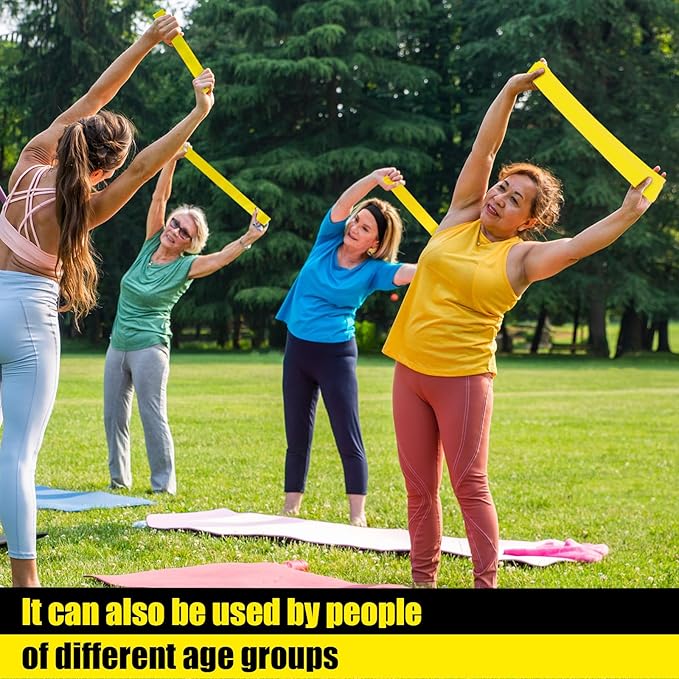 Deekin 20 Pcs Resistance Bands Resistance Loop Exercise Bands Exercise Equipment Elastic Drap Ring for Women and Men Home Fitness, Gym, Yoga
