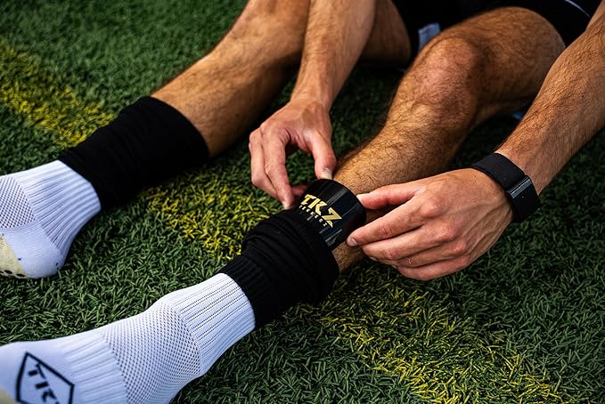 Tekkerz leg sleeve over 20 color variations compatible with grip socks for soccer, football, hockey, rugby athletic socks