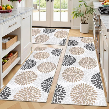 Ileading Boho Kitchen Rugs Sets 3 Piece