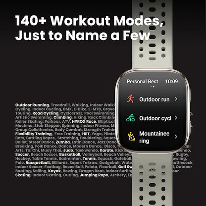 Amazfit Bip 6 Smart Watch 46mm, 14 Day Battery, 1.97" AMOLED Display, GPS & Free Maps, AI, Bluetooth Call & Text, Health, Fitness & Sleep Tracker, 140+ Workout Modes, 5 ATM Water-Resistance, Charcoal
