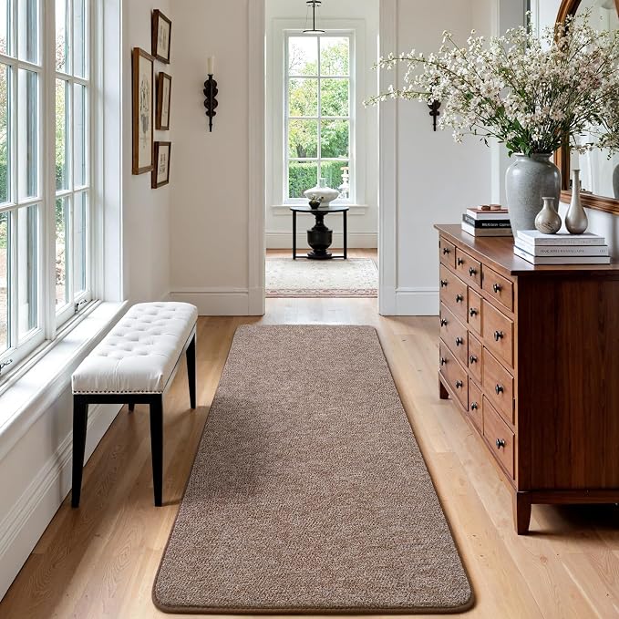 Keeko Soft 2x6 Runner Rug Brown, Bedside Rugs