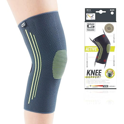 Neo-G Knee Compression Sleeve for Sports - Breathable, Lightweight, Elastic Knee Sleeve for running, Compression Knee Sleeve for knee pain, Meniscus Tear, Sprains, Strains, Injury Recovery - L