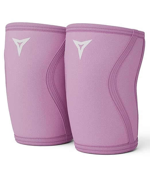 BREAKING LIMITS Pink Knee Sleeves Weightlifting Women - Gym Knee Sleeves for Women - 7MM Knee Wraps for Squats, Lifting & Powerlifting (XL)