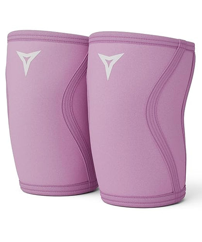 BREAKING LIMITS Pink Knee Sleeves Weightlifting Women - Gym Knee Sleeves for Women - 7MM Knee Wraps for Squats, Lifting & Powerlifting (XL)