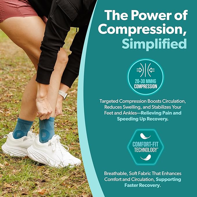 BraceAbility Neuropathy Socks (Pair) - Peripheral Neuritis Compression Diabetic Toeless Foot Sleeves for Nerve Damage Pain in Feet, Ankle Gout, Plantar Fasciitis Relief Brace for Men and Women (Lilac - Standard - 1 Pair, Large)