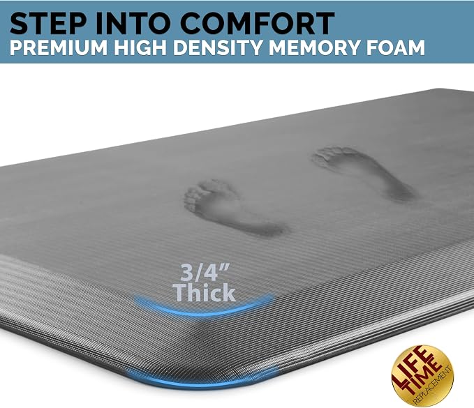 ComfiLife Anti Fatigue Floor Mat – 3/4 Inch Thick Kitchen Mats