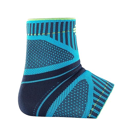 Bauerfeind Sports Ankle Support Dynamic - Ankle Compression Sleeve for Freedom of Movement - 3D AirKnit Fabric for Breathability - Premium Quality & Washable (M, Rivera)