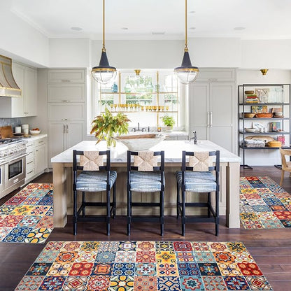 Sofort Kitchen Rugs Sets of 3, Boho Kitchen Mats