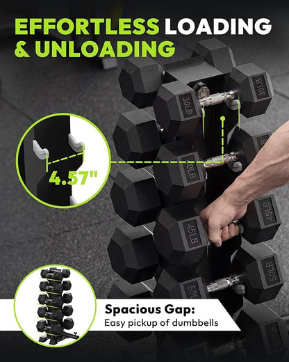 HANDBODE Dumbbell Rack A Frame Weight Rack Stand Dumbbell Weight Storage for Home Gym, Space-Saving Weight Stand for Home Gym