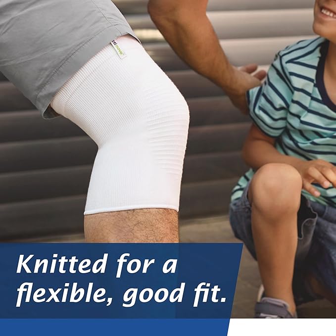 Actimove Everyday Supports Mild Knee Support - Mild Support, Lightweight, Easy to Apply for Slightly Swollen and Aching Knees – White, Small