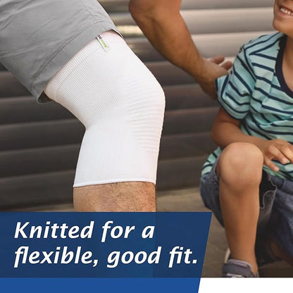Actimove Everyday Supports Mild Knee Support - Mild Support, Lightweight, Easy to Apply for Slightly Swollen and Aching Knees – White, Small