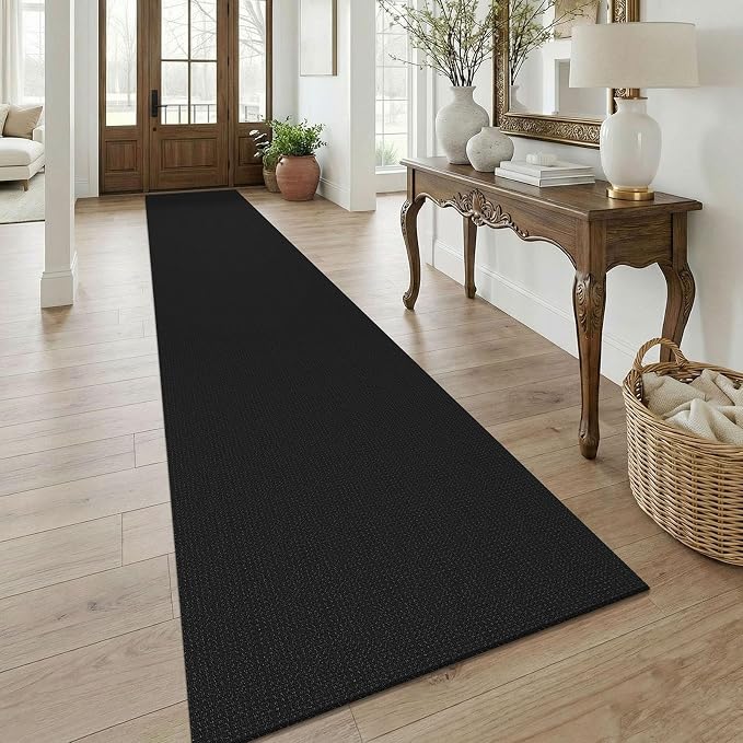 KOZYFLY Black 3x18 Runners Rugs