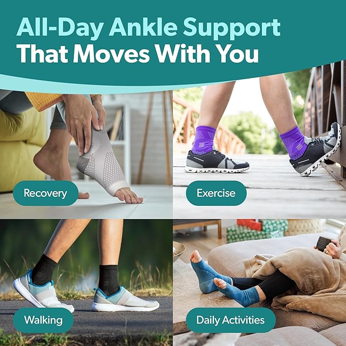 BraceAbility Neuropathy Socks (Pair) - Peripheral Neuritis Compression Diabetic Toeless Foot Sleeves for Nerve Damage Pain in Feet, Ankle Gout, Plantar Fasciitis Relief Brace for Men and Women (S - White)