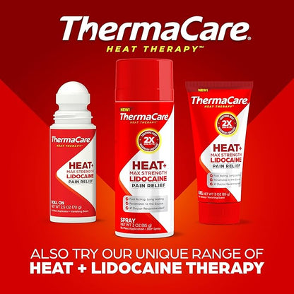 ThermaCare Portable Heating Pads - Adhesive, Disposable HeatWraps for Joint & Muscle Pain Relief - Multi-Purpose, Drug-Free Therapy with Flexible Fit (4-Count)