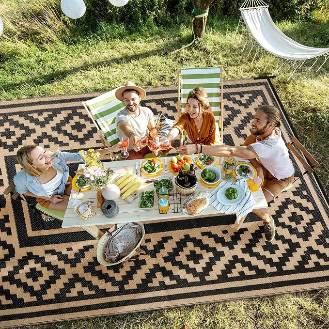 Outdoor Patio Plastic Straw Rug