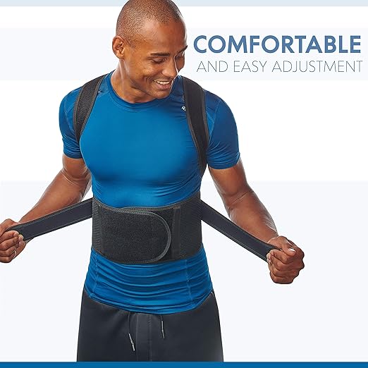 Selbite Posture Corrector for Men and Women - Back Brace for Upper and Lower Body Support - Adjustable Straightener with Pain Relief and Muscle Memory (X-Small)