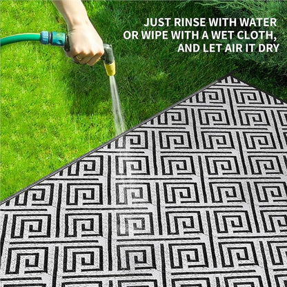 Outdoor Patio Plastic Straw Rug