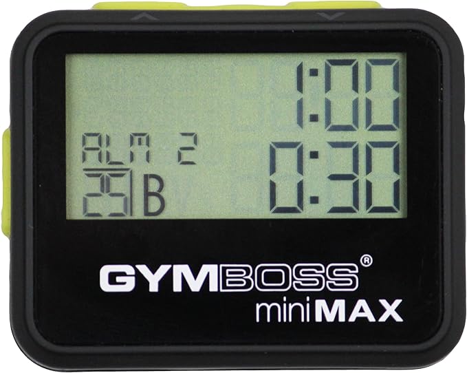 Gymboss miniMAX Interval Timer and Stopwatch - Black/Yellow