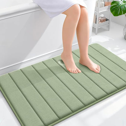 OLANLY Memory Foam Bath Mat 40x24, Super Soft Absorbent Bathroom Rugs, Quick Dry