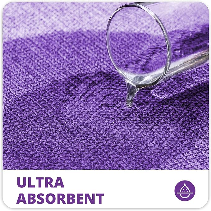 Bath Mat, Ultra Thin Bathroom Rugs, Rubber Bath Mats