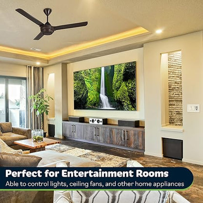 TOPGREENER 4-Hour Countdown Timer Switch, 5-10-30-60 Min 1-2-4 Hour Settings, for Fans and Lights, 120VAC 60Hz, 1/2HP, 150W LED, Neutral Wire Required, UL Listed, TGT06-4H-RT-LA, Light Almond