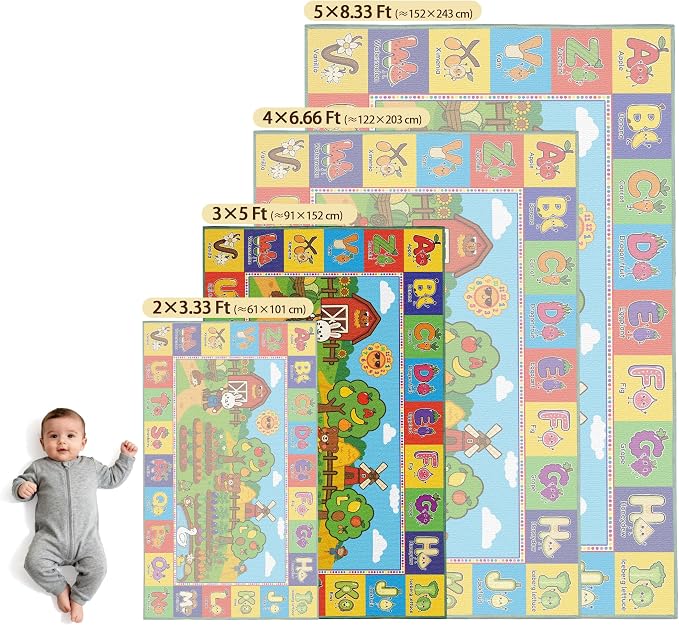 Upgrade Ultra Non Slip ABC Rugs